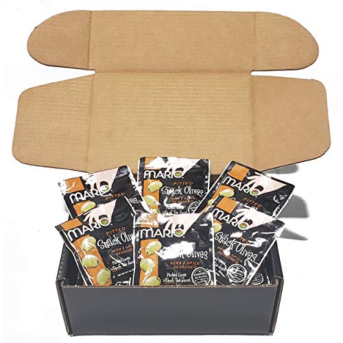 Mario Camacho Brineless Pouch Olives Herb &Amp; Spice 20G 25 Pack