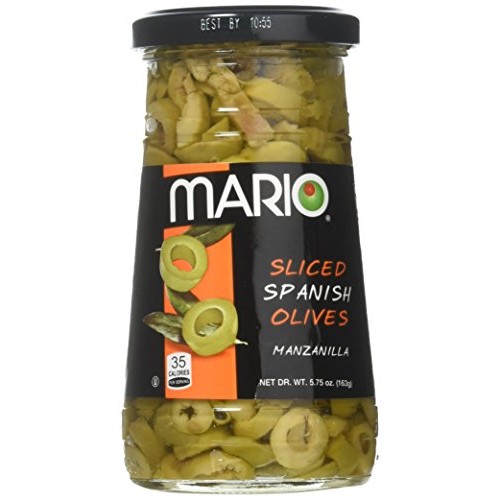 Mario Camacho Foods Sliced Spanish Olives, Manzanilla 5.75 Oz P