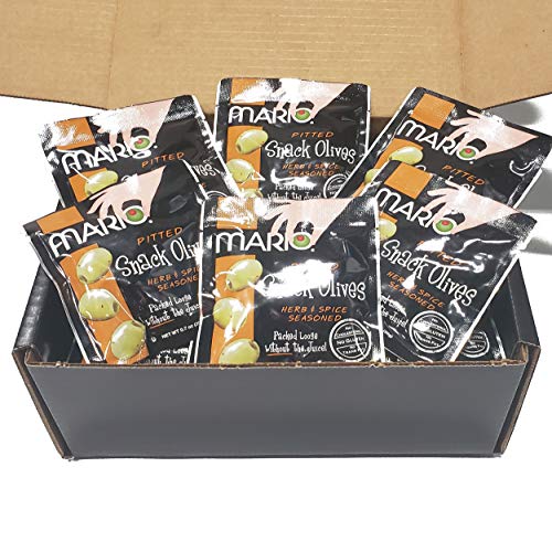 Mario Camacho Foods Green Pitted Snack Olive Seasoned W/ Hint Of