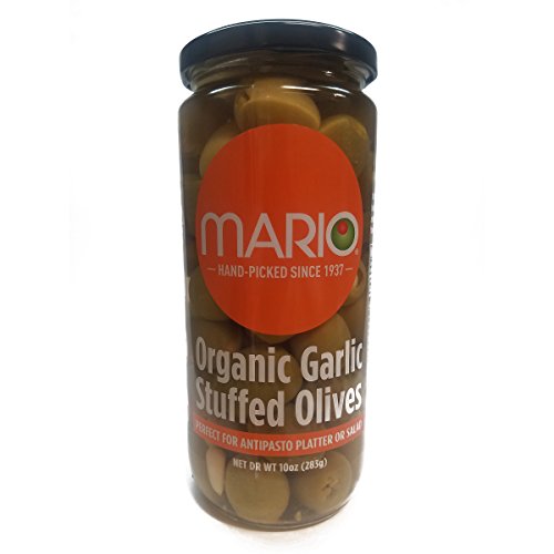 Mario Camacho Foods Organic Garlic Stuffed Green Olives, 10.0 Fl