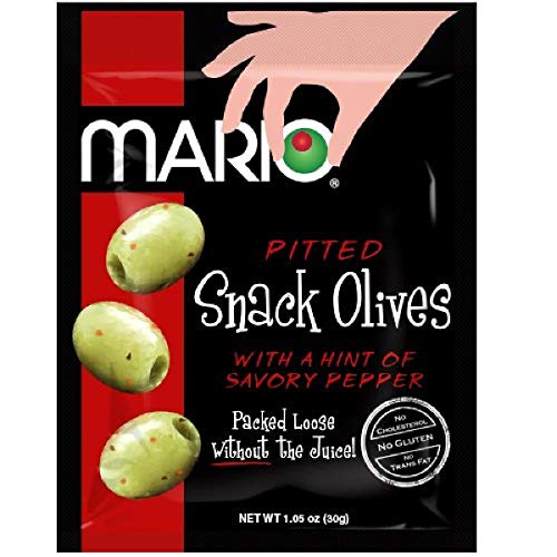 Mario Camacho Foods Pitted Snack Olives, With A Hint Of Savory P