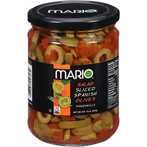 Mario Camacho Foods Salad Sliced Spanish Manzanilla Olives, 10 O