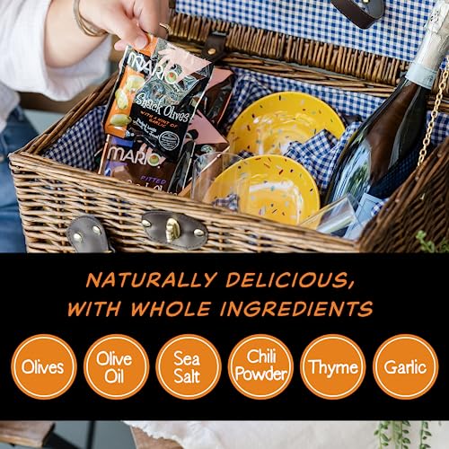 Mario Camacho Foods Pitted Snack Olives, Variety Pack,1.05 Ounce...