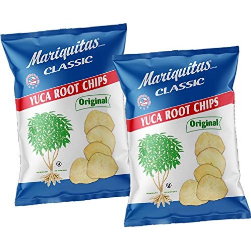 Yuca Cassava Chips With Salt. 2 Pack 6.5 Oz Each