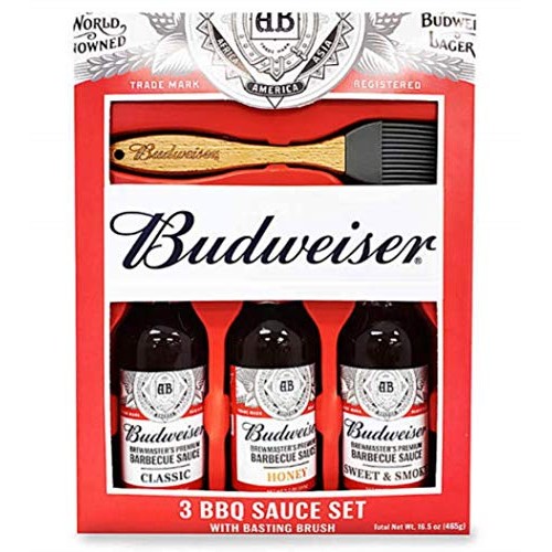 Marketplace Brands Budweiser Grilling Set - 3 Bbq Sauces With Ba Marketplace Brands Budweiser Grilling Set - 3 Bbq Sauces With Ba