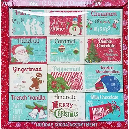 The 12 Cocoas Of Christmas - Holiday Hot Cocoa Mix Assortment Gi