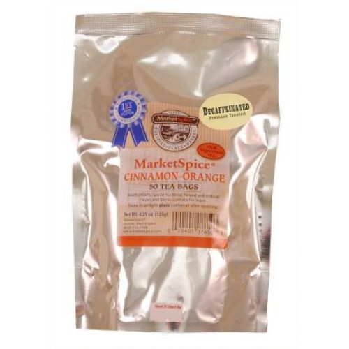 Marketspice Cinnamon-Orange Decaf Teabags 50 Pack 4.25Oz
