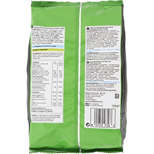 Marks &Amp; Spencer M &Amp; S Four Cheese &Amp; Red Onion Crisps