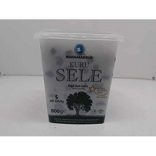 Dried Sele Large Black Olives -1.76Oz Marmarabirlik Iri Kuru Se