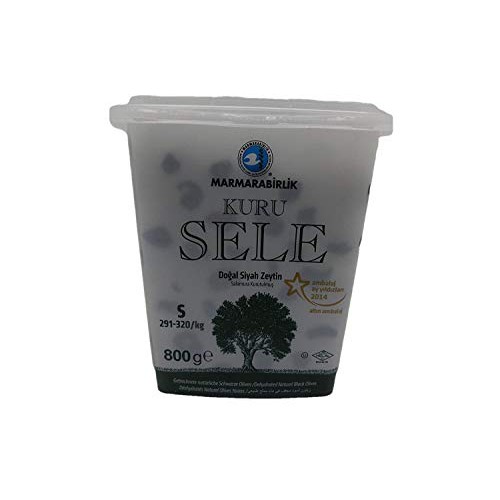 Dried Sele Large Black Olives -1.76Oz Marmarabirlik Iri Kuru Se