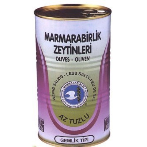 Turkish Black Olives Less Salted 800G