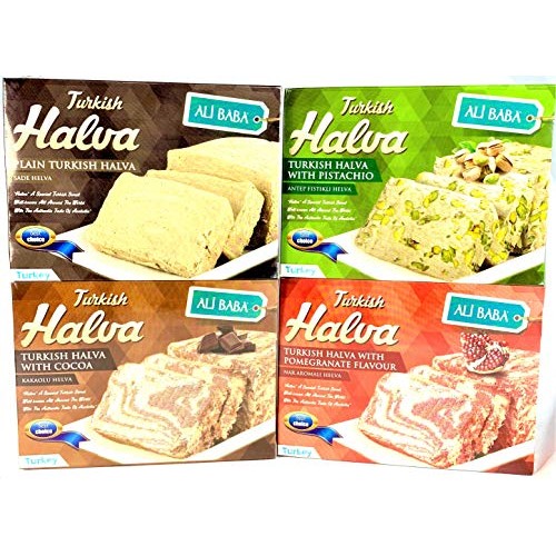 Halva Mixed Variety Pistachio Pomegranate Cacao Plain Sesame Bas