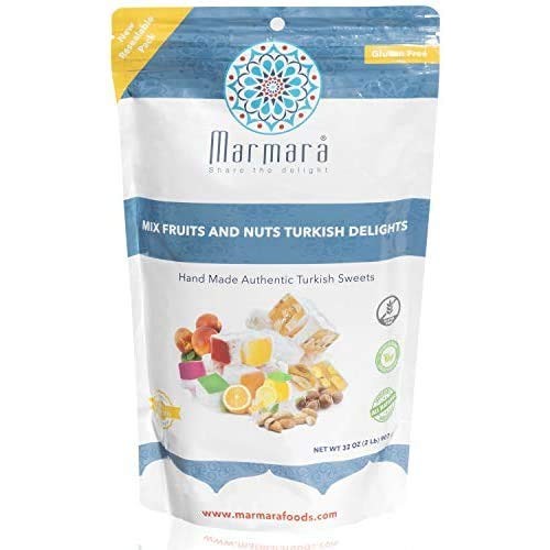 Marmara Hand Made Mix Fruits And Nuts Turkish Delights Gluten Fr