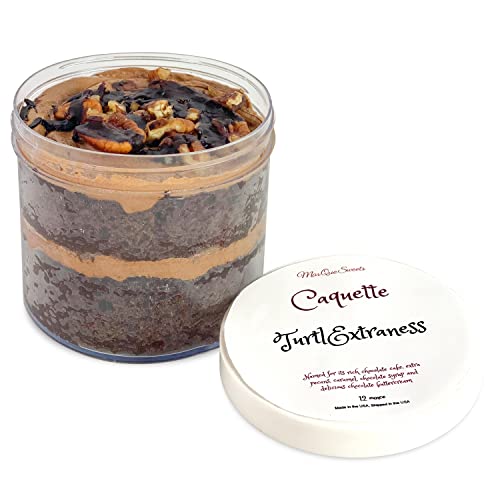 Gourmet Cake in a Jar - Chocolate Cupcake Layered with Pecans an...
