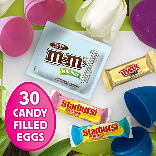 M&MS, TWIX & STARBURST Candy-Filled Easter Eggs Bag, 11.04 oz, ...