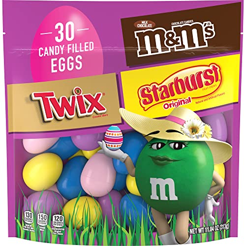 M&MS, TWIX & STARBURST Candy-Filled Easter Eggs Bag, 11.04 oz, ...