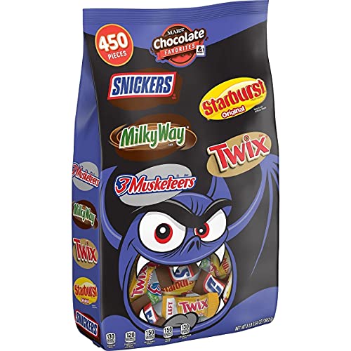Mars Chocolate Favorites 450 Pc Halloween Bat Bag, 8 Lb 128 Oz.