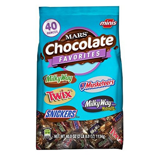 Mars Chocolate Favorites Minis Size Candy Bars Assorted Variety