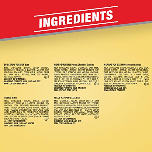 Snickers, M&Amp;Ms Milk Chocolate, M&Amp;Ms Peanut, Twix &Amp; Milky Way C