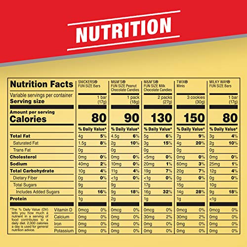 Snickers, M&Amp;Ms Milk Chocolate, M&Amp;Ms Peanut, Twix &Amp; Milky Way C