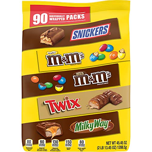 Snickers, M&Amp;Ms Milk Chocolate, M&Amp;Ms Peanut, Twix &Amp; Milky Way C