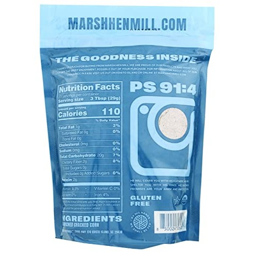 Marsh Hen Mill Sea Island Blue Stone Ground Cornmeal, 24 OZ