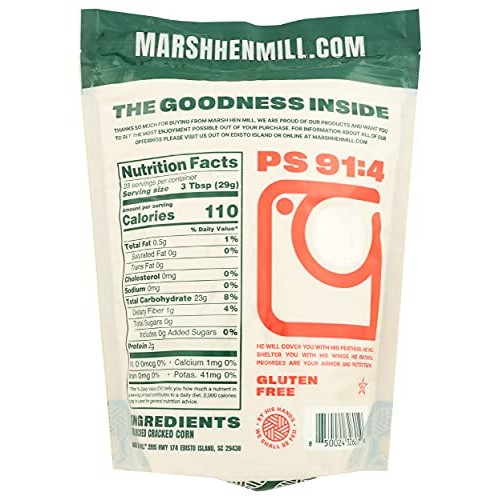 Marsh Hen Mill White Stone Ground Cornmeal, 24 OZ