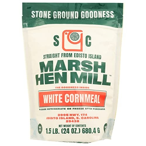 Marsh Hen Mill White Stone Ground Cornmeal, 24 OZ