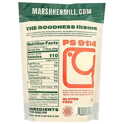 Marsh Hen Mill Yellow Stone Ground Cornmeal, 24 OZ