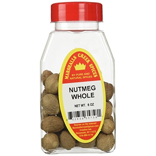 Marshalls Creek Spices Nutmeg Whole Seasoning Jar, 6 Ounce