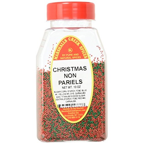 Marshalls Creek Kosher Spices Non Pariels Christmas 10 Oz