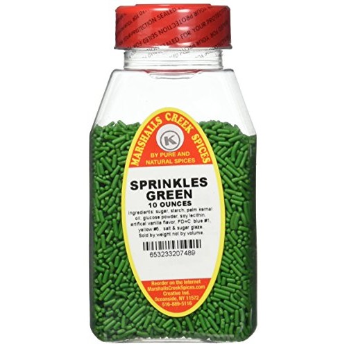 Marshalls Creek Kosher Spices Sprinkles Green 10 Oz