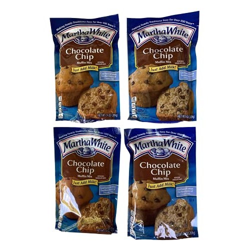 Martha White, Chocolate Chip Muffin Mix, 7.4Oz Bag Pack Of 4