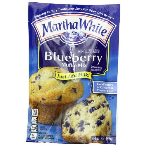 Martha White Blueberry Flavored Muffin Mix, 7-Ounce Pack Of 12