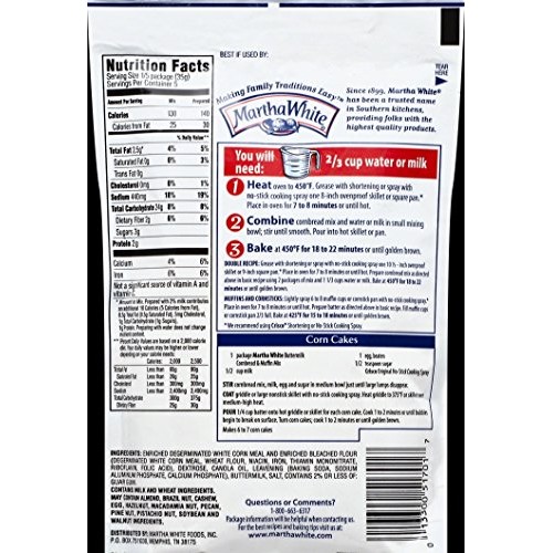 Martha White Buttermilk Cornbread Mix, 6-Ounce Pack Of 12