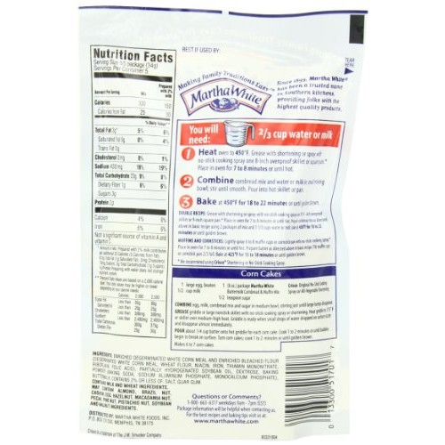 Martha White Buttermilk Cornbread Mix, 6-Ounce Pack Of 12