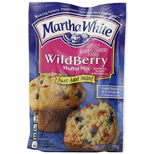 Martha White Wildberry Muffin Mix Pack Of 2 7 Oz Bags