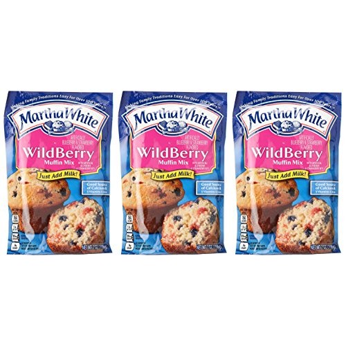 Martha White Wildberry Muffin Mix Pack Of 3 7 Oz Bags