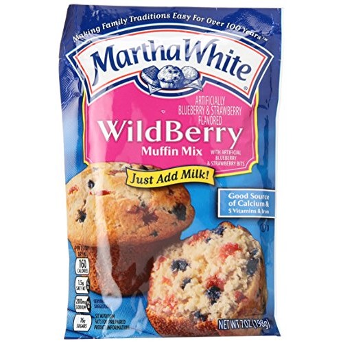 Martha White Wildberry Muffin Mix Pack Of 3 7 Oz Bags