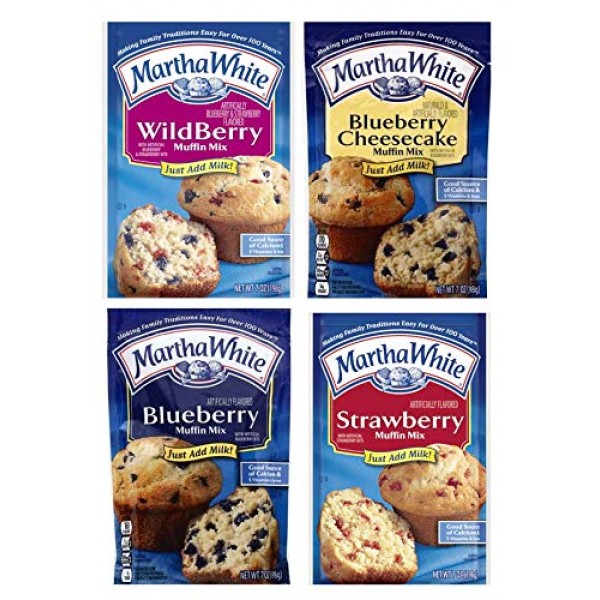 Martha White Muffin Mix, Blueberry, Strawberry, Wildberry, and B...
