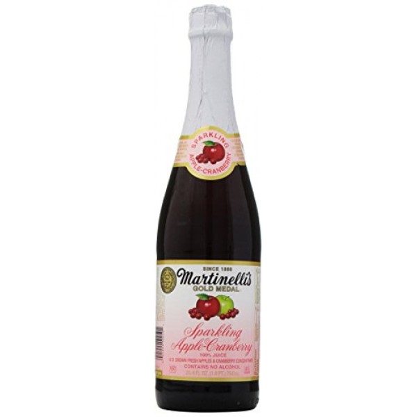 Martinellis Sparkling Apple-Cranberry Juice, 25.4 oz
