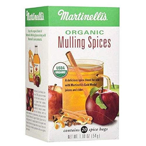 Martinellis Organic Mulling Spices - 2 Pack Of 1.9 Oz - 20 Count