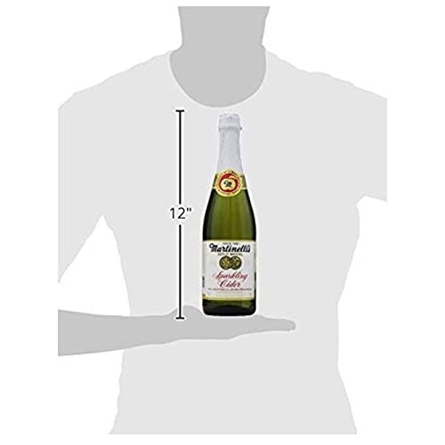 Martinellis Sparkling Apple Cider Juice, 25.4Oz Glass Bottle P