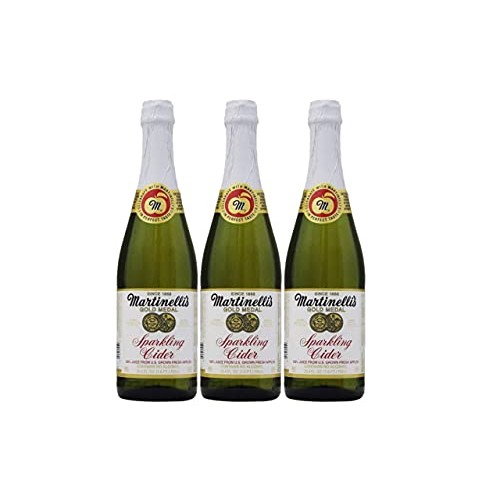 Martinellis Sparkling Apple Cider Juice, 25.4Oz Glass Bottle P