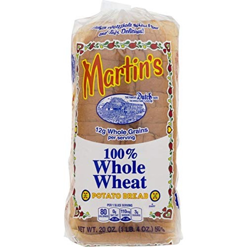 Martins Famous Pastry 100% Whole Wheat Potato Bread- 16 Slice 2...