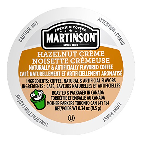Martinson Single Serve Coffee Capsules, Hazelnut Creme, Compatib