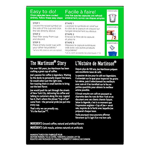 Martinson Single Serve Coffee Capsules, Texas Pecan, Compatible