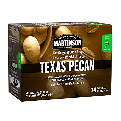 Martinson Single Serve Coffee Capsules, Texas Pecan, Compatible