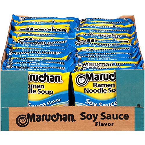 Maruchan Flavor Ramen Noodles, Soy Sauce, 3 Ounce Pack Of 24