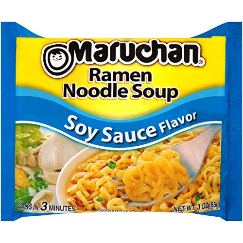 Maruchan Flavor Ramen Noodles, Soy Sauce, 3 Ounce Pack Of 24